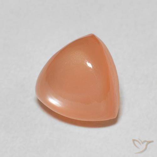 Pietra di luna Arancio Medio naturale da 1.98 ct, Taglio trillion, Traslucido