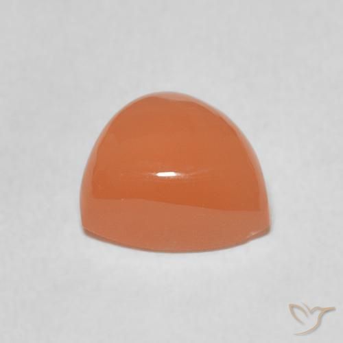 Pietra di luna Arancio Medio naturale da 1.98 ct, Taglio trillion, Traslucido
