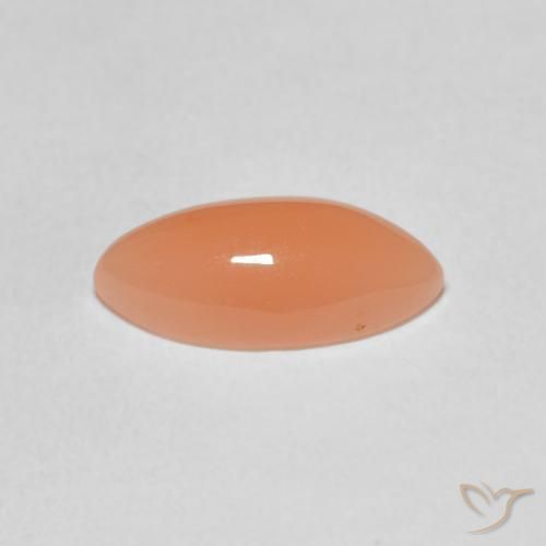 Pietra di luna Arancio Medio naturale da 2.93 ct, Taglio marquise, Traslucido