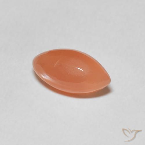 Pietra di luna Pesca naturale da 1.12 ct, Taglio marquise, Traslucido