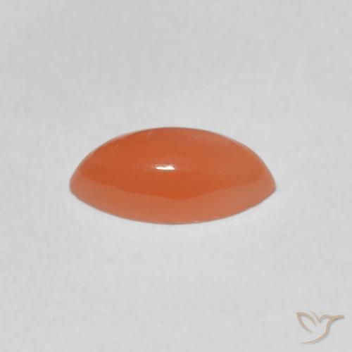 Pietra di luna Pesca naturale da 1.12 ct, Taglio marquise, Traslucido