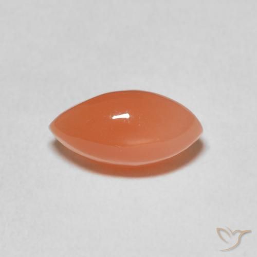 1.82ct Naturale Arancio Medio Pietra di luna, Taglio marquise, Traslucido