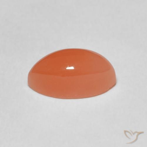 Pietra di luna Arancio Medio naturale da 1.82 ct, Taglio marquise, Traslucido
