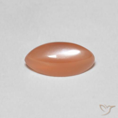 1.27ct Naturale Pesca Pietra di luna, Taglio marquise, Traslucido
