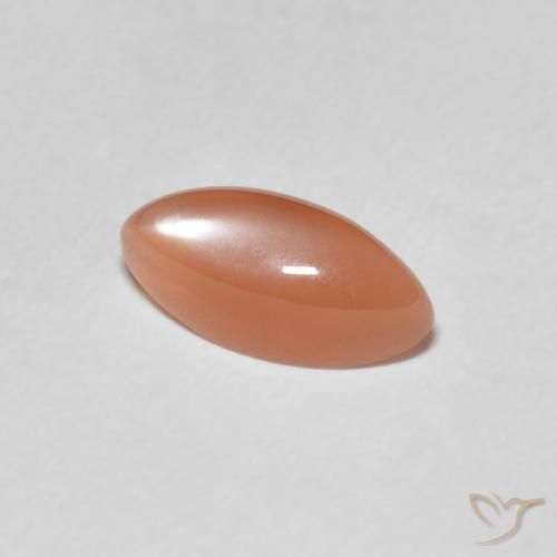 Pietra di luna Pesca naturale da 1.27 ct, Taglio marquise, Traslucido