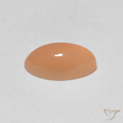 Pietra di luna Cantalupo Arancia naturale da 1.38 ct, Taglio marquise, Traslucido