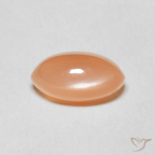 1.68ct Naturale Cantalupo Arancia Pietra di luna, Taglio marquise, Traslucido