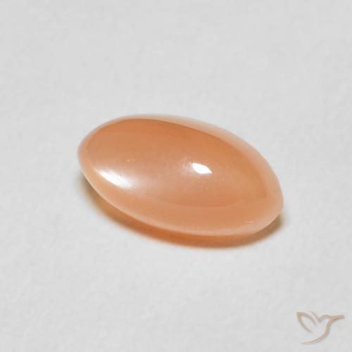 Pietra di luna Cantalupo Arancia naturale da 1.68 ct, Taglio marquise, Traslucido