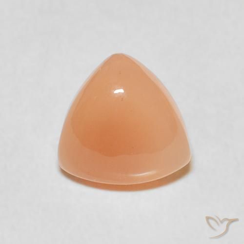 1.53ct Naturale Medium Light-Orange Pietra di luna, Taglio trillion, Traslucido