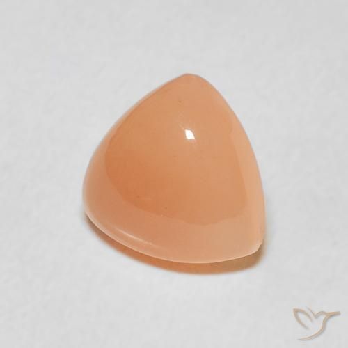Pietra di luna Medium Light-Orange naturale da 1.53 ct, Taglio trillion, Traslucido