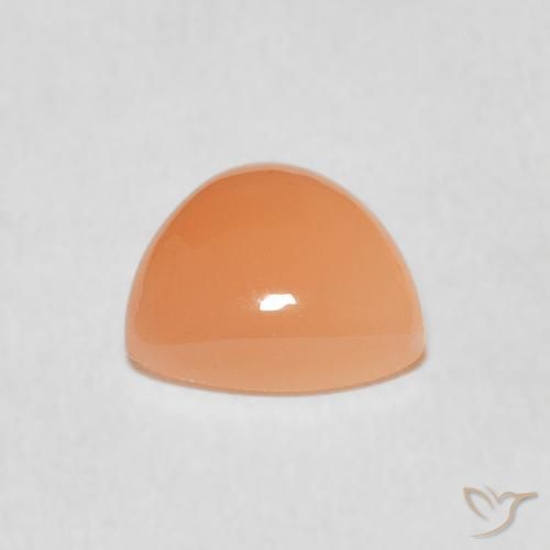 Pietra di luna Medium Light-Orange naturale da 1.53 ct, Taglio trillion, Traslucido
