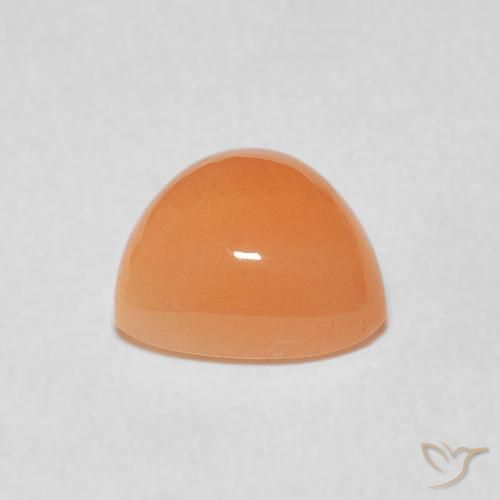 Pietra di luna Arancio Medio naturale da 1.67 ct, Taglio trillion, Traslucido