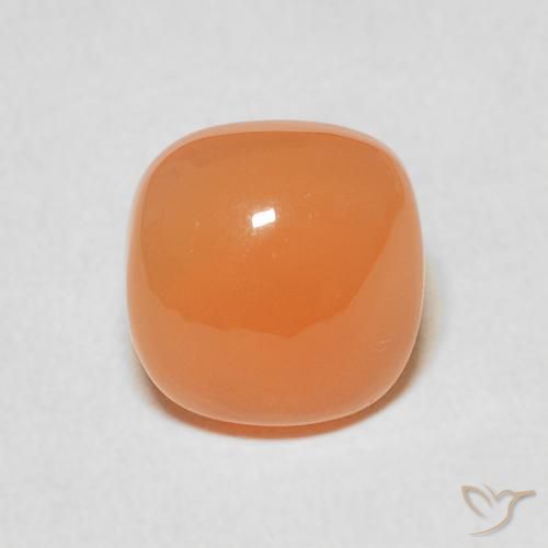 2.06ct Naturale Pesca Pietra di luna, Cuscino, Traslucido