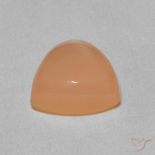 Pietra di luna Pesca naturale da 1.97 ct, Taglio trillion, Traslucido