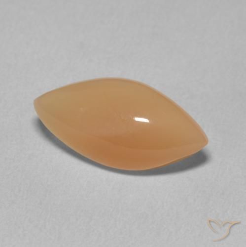 Pietra di luna Medium Light-Orange naturale da 2.59 ct, Taglio marquise, Traslucido