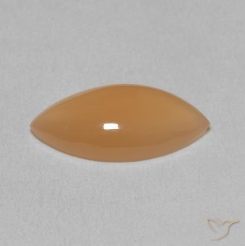 Pietra di luna Arancione chiaro naturale da 2.34 ct, Taglio marquise, Traslucido