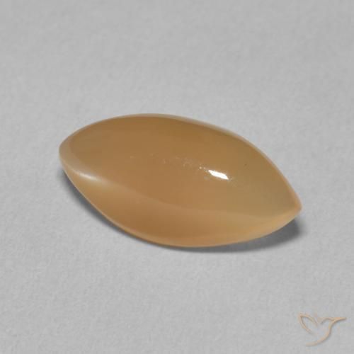 Pietra di luna Cantalupo Arancia naturale da 2.77 ct, Taglio marquise, Traslucido
