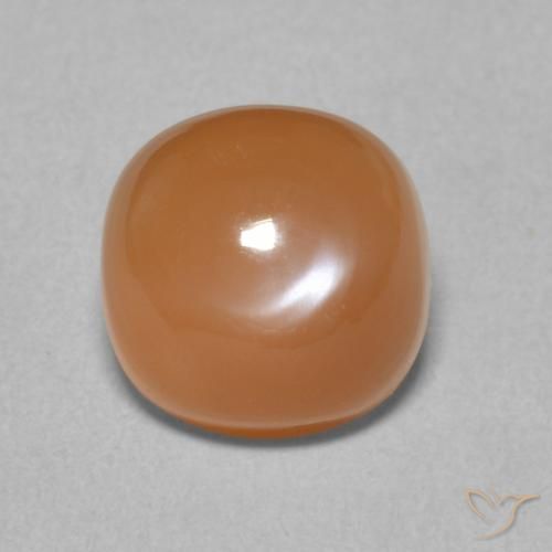 2.46ct Naturale Arancio Medio Pietra di luna, Cuscino, Traslucido