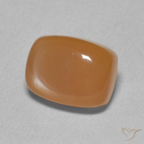 Pietra di luna Arancione rossastra naturale da 2.55 ct, Cuscino, Traslucido