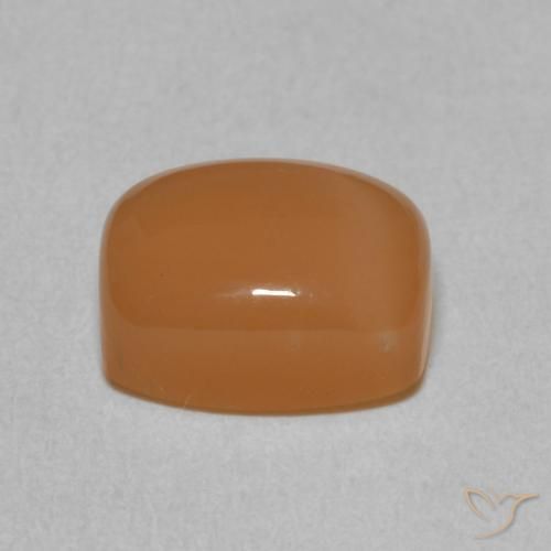 Pietra di luna Arancione rossastra naturale da 2.55 ct, Cuscino, Traslucido