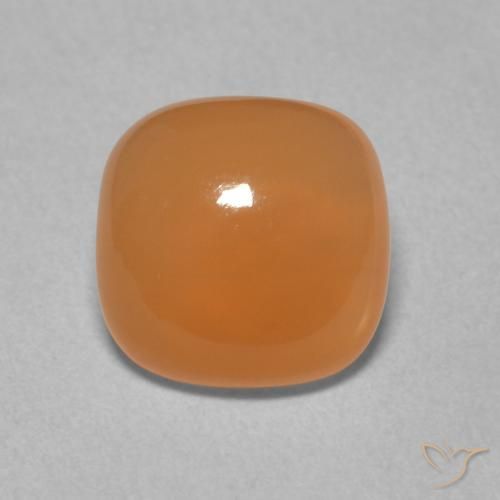 1.94ct Naturale Arancio Medio Pietra di luna, Cuscino, Traslucido