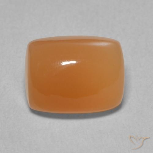 2.47ct Naturale Arancio Medio Pietra di luna, Cuscino, Traslucido