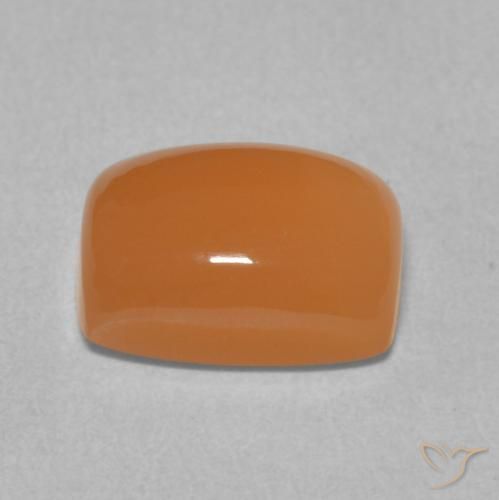Pietra di luna Arancio Medio naturale da 2.47 ct, Cuscino, Traslucido