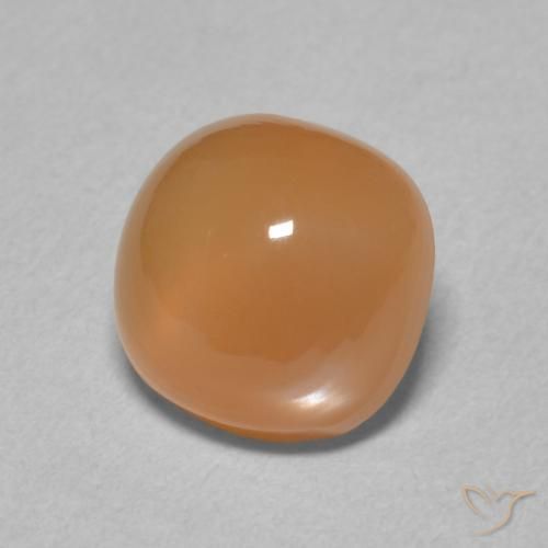 Pietra di luna Arancione rossastra naturale da 2.35 ct, Cuscino, Traslucido