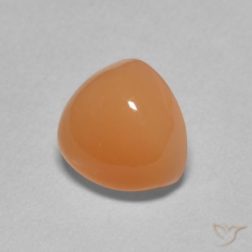 Pietra di luna Arancio Medio naturale da 2.19 ct, Taglio trillion, Traslucido