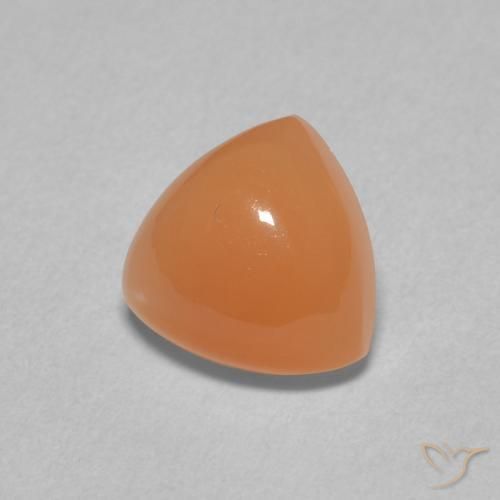 Pietra di luna Arancio rossastro chiaro naturale da 2.01 ct, Taglio trillion, Traslucido