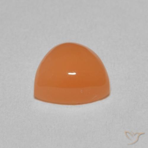 Pietra di luna Arancio rossastro chiaro naturale da 2.01 ct, Taglio trillion, Traslucido