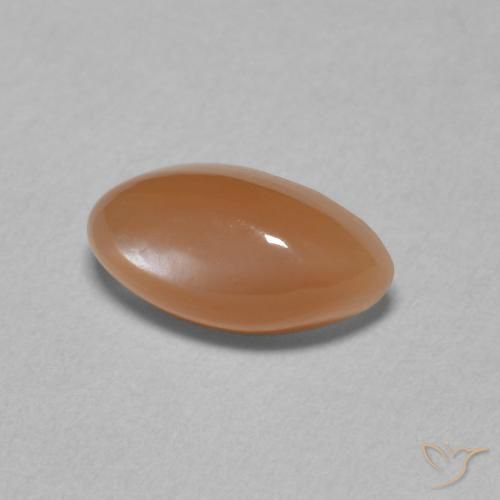 Pietra di luna Arancione chiaro naturale da 1.72 ct, Taglio marquise, Traslucido