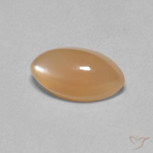 Pietra di luna Pesca naturale da 1.61 ct, Taglio marquise, Traslucido