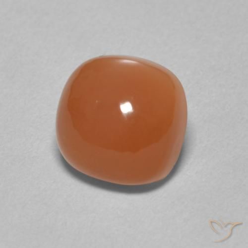 Pietra di luna Arancione rossastra naturale da 2.66 ct, Cuscino, Traslucido