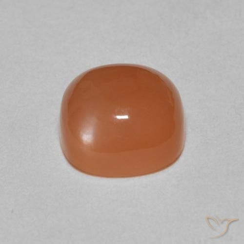Pietra di luna Arancione rossastra naturale da 2.66 ct, Cuscino, Traslucido