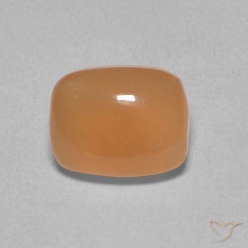 2.36ct Naturale Arancio Medio Pietra di luna, Cuscino, Traslucido