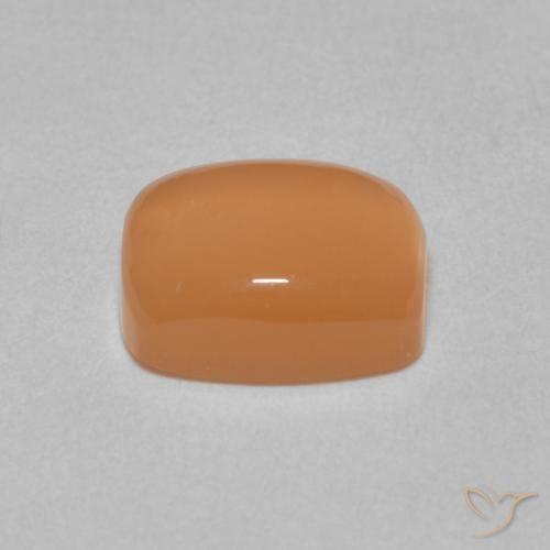 Pietra di luna Arancio Medio naturale da 2.36 ct, Cuscino, Traslucido