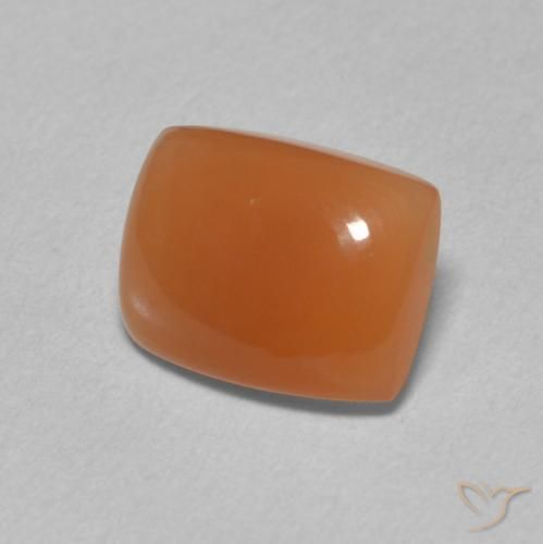 Pietra di luna Arancione scuro naturale da 1.89 ct, Cuscino, Traslucido