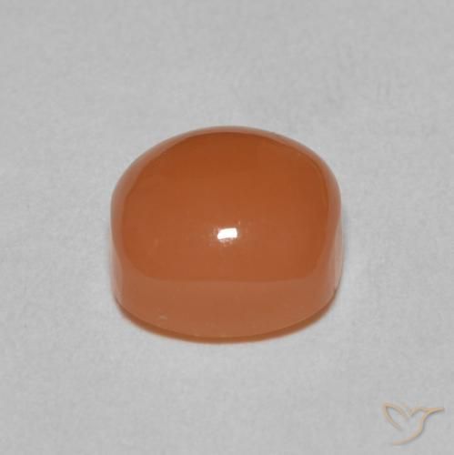 Pietra di luna Arancione rossastra naturale da 2.60 ct, Cuscino, Traslucido
