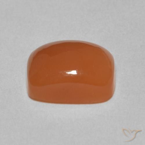 Pietra di luna Arancione rossastra naturale da 2.69 ct, Cuscino, Traslucido