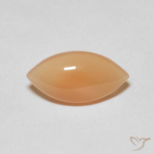 2.52ct Naturale Cantalupo Arancia Pietra di luna, Taglio marquise, Traslucido