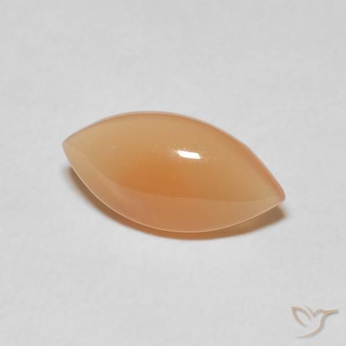 Pietra di luna Cantalupo Arancia naturale da 2.52 ct, Taglio marquise, Traslucido