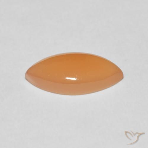 Pietra di luna Cantalupo Arancia naturale da 2.52 ct, Taglio marquise, Traslucido
