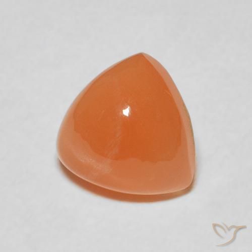 Pietra di luna Arancia Albicocca tiepida Warm naturale da 1.93 ct, Taglio trillion, Traslucido