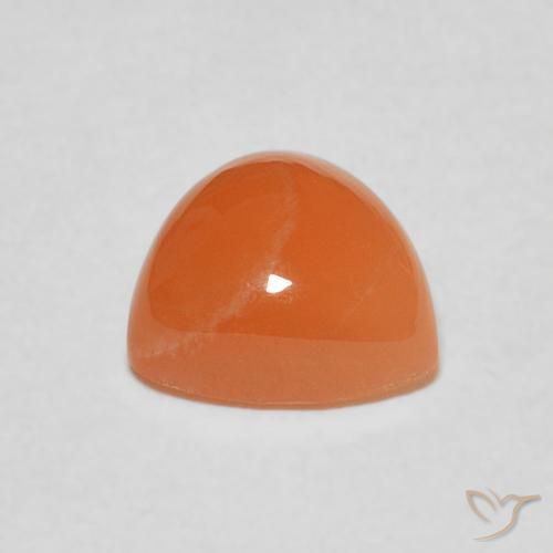 Pietra di luna Arancia Albicocca tiepida Warm naturale da 1.93 ct, Taglio trillion, Traslucido
