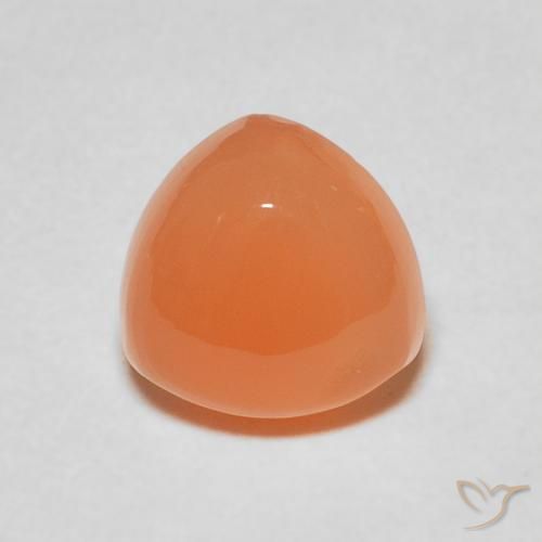 1.87ct Naturale Arancione rossastra Pietra di luna, Taglio trillion, Traslucido