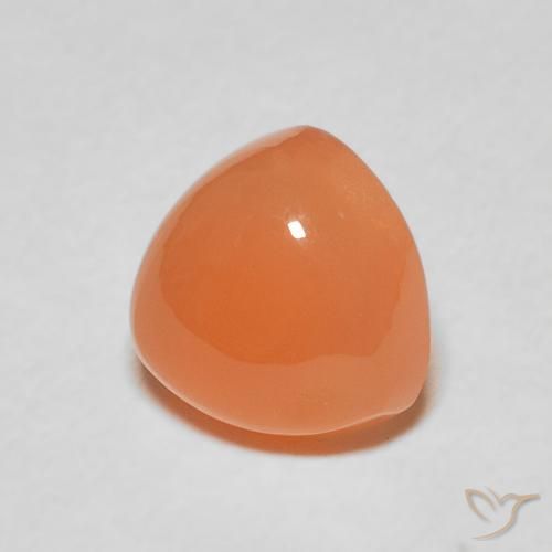 Pietra di luna Arancione rossastra naturale da 1.87 ct, Taglio trillion, Traslucido