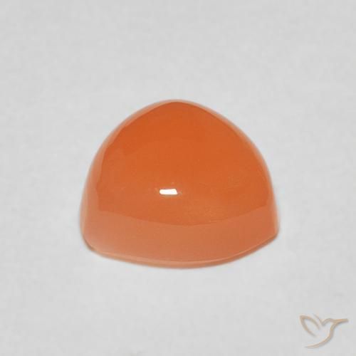Pietra di luna Arancione rossastra naturale da 1.87 ct, Taglio trillion, Traslucido