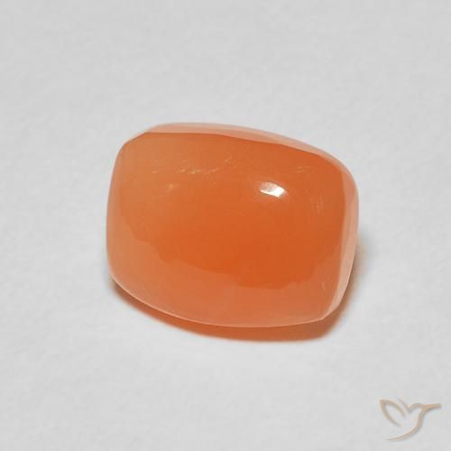 Pietra di luna Arancione scuro naturale da 2.30 ct, Cuscino, Traslucido