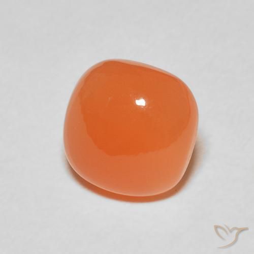 Pietra di luna Arancione scuro naturale da 2.19 ct, Cuscino, Traslucido